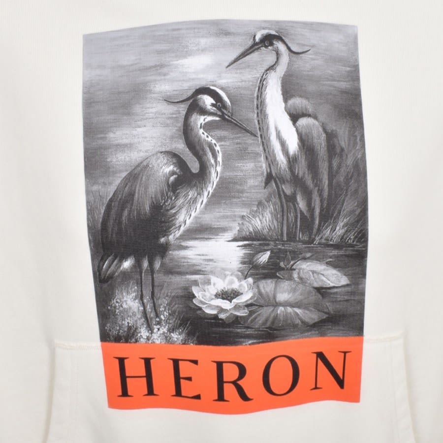 Heron Preston Heron Logo Hoodie White Mainline Menswear United States